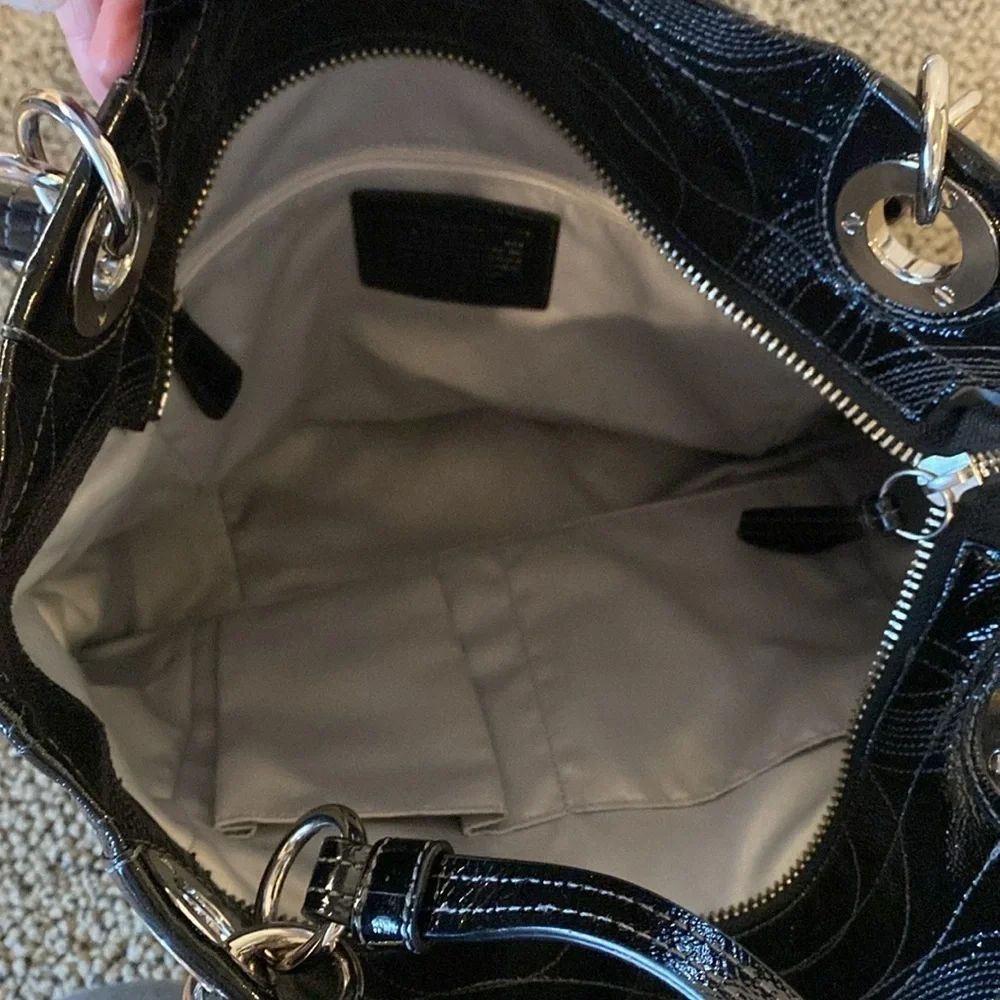 Coach Black Monogrammed Tote Bag in Like New Condition